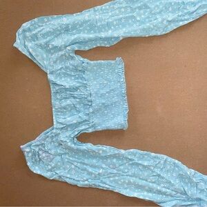 PacSun Light Blue Floral Crop